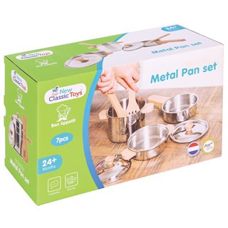 Metalen pannenset